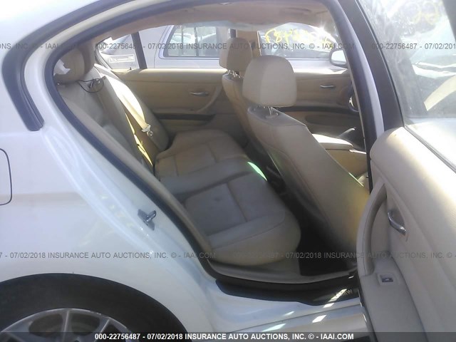 WBAPK5C51AA650235 - 2010 BMW 328 XI SULEV WHITE photo 8