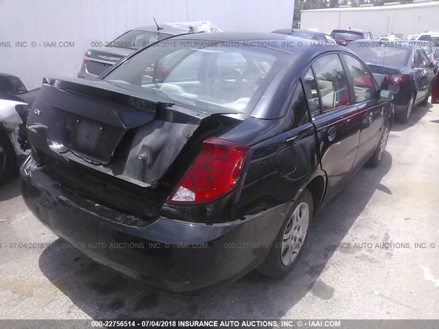 1G8AJ52F44Z183737 - 2004 SATURN ION LEVEL 2 BLACK photo 4