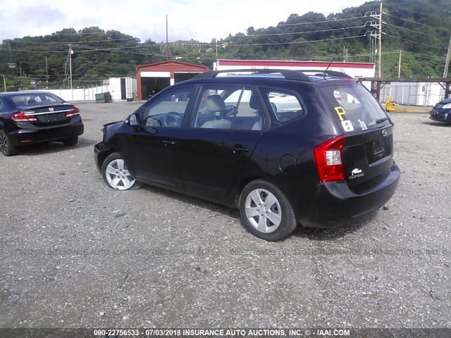 KNAHG8C84A7300435 - 2010 KIA RONDO LX BLACK photo 3