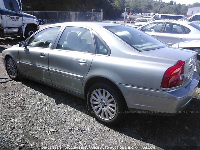 YV1TS592961442040 - 2006 VOLVO S80 2.5T GRAY photo 3