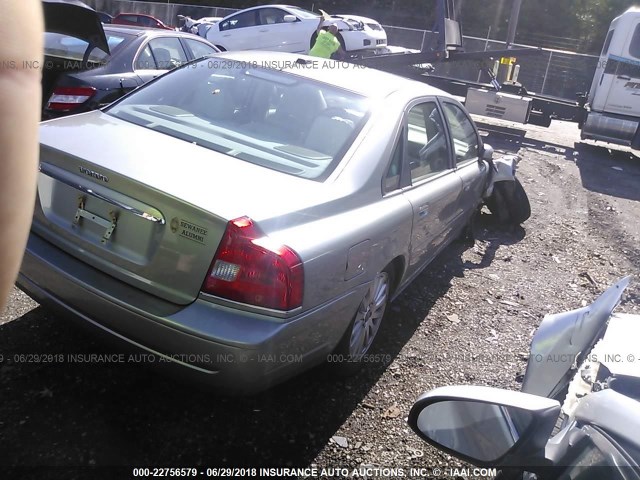 YV1TS592961442040 - 2006 VOLVO S80 2.5T GRAY photo 4