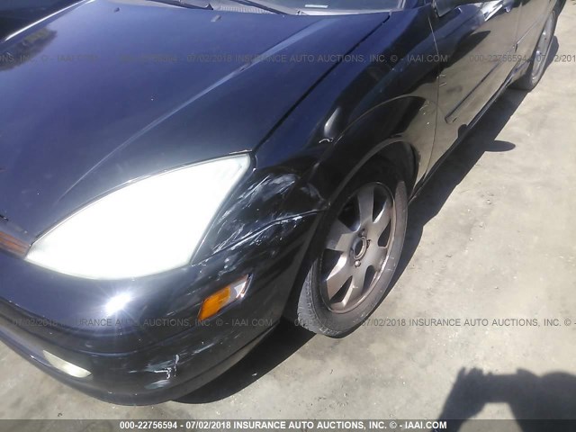 1FAFP38371W305070 - 2001 FORD FOCUS ZTS BLACK photo 6