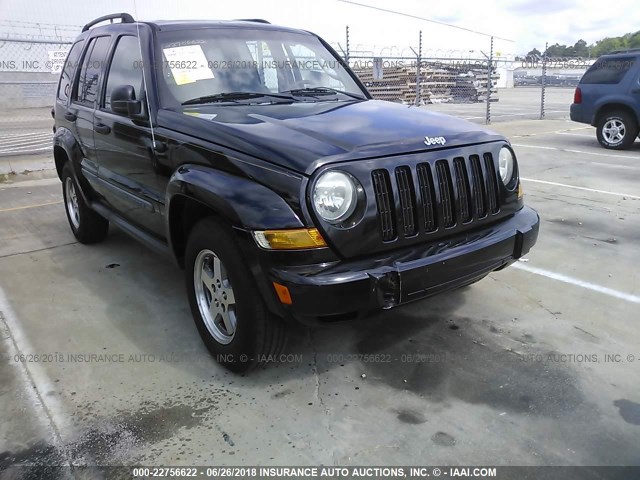1J4GL38K95W641868 - 2005 JEEP LIBERTY RENEGADE BLACK photo 6