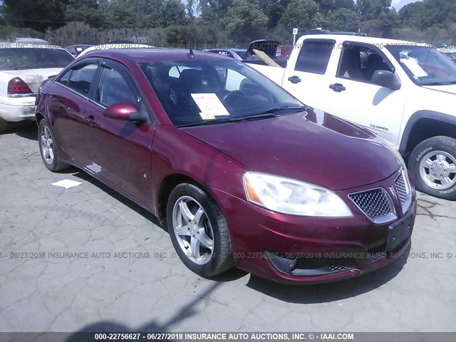 1G2ZJ57K794272340 - 2009 PONTIAC G6 BURGUNDY photo 1