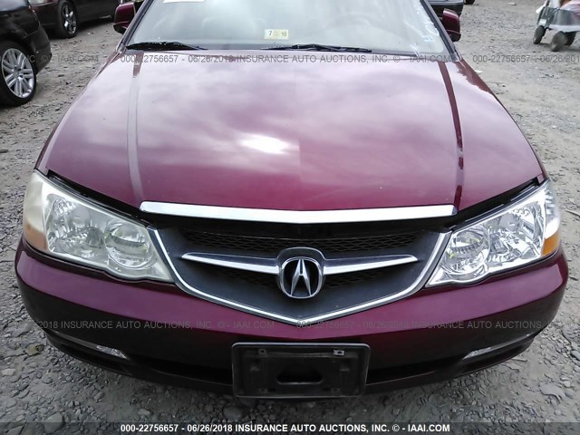 19UUA56632A036643 - 2002 ACURA 3.2TL RED photo 6