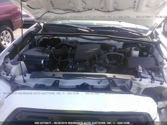 5TFRX5GN0GX071024 - 2016 TOYOTA TACOMA ACCESS CAB/SR/SR5 SILVER photo 10