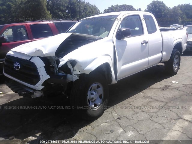 5TFRX5GN0GX071024 - 2016 TOYOTA TACOMA ACCESS CAB/SR/SR5 SILVER photo 2