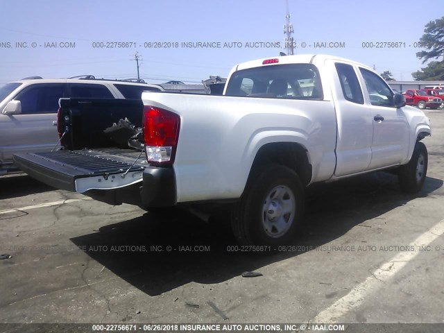 5TFRX5GN0GX071024 - 2016 TOYOTA TACOMA ACCESS CAB/SR/SR5 SILVER photo 4