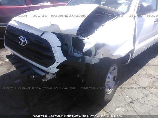 5TFRX5GN0GX071024 - 2016 TOYOTA TACOMA ACCESS CAB/SR/SR5 SILVER photo 6