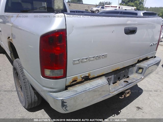 3D7KU26D14G197626 - 2004 DODGE RAM 2500 ST/SLT 银色 照片 6