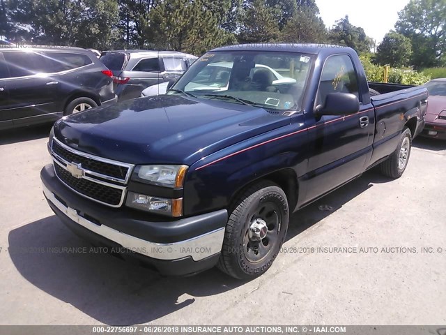 3GCEC14X27G249657 - 2007 CHEVROLET SILVERADO C1500 CLASSIC Dark Blue photo 2