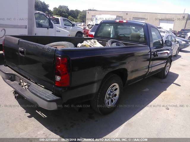 3GCEC14X27G249657 - 2007 CHEVROLET SILVERADO C1500 CLASSIC Dark Blue photo 4