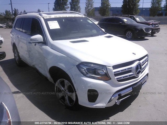 4JGDF6EE4JB126354 - 2018 MERCEDES-BENZ GLS 450 4MATIC WHITE photo 1