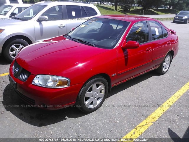 3N1CB51D05L549376 - 2005 NISSAN SENTRA 1.8/1.8S RED photo 2