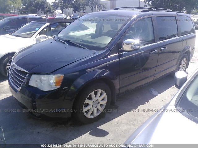 2A8HR54P68R660728 - 2008 CHRYSLER TOWN & COUNTRY TOURING BLUE photo 2