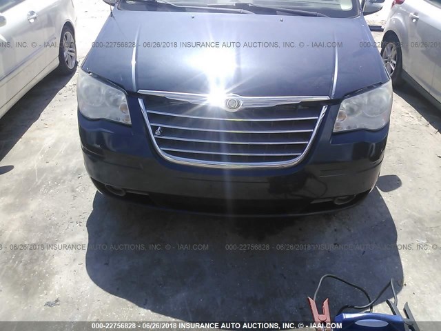 2A8HR54P68R660728 - 2008 CHRYSLER TOWN & COUNTRY TOURING BLUE photo 6