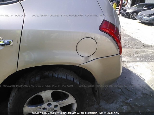 JN8AZ08W15W427022 - 2005 NISSAN MURANO SL/SE/S BEIGE photo 6