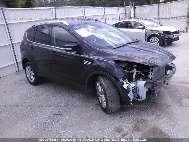 1FMCU0JX4FUC03323 - 2015 FORD ESCAPE TITANIUM BLACK photo 1