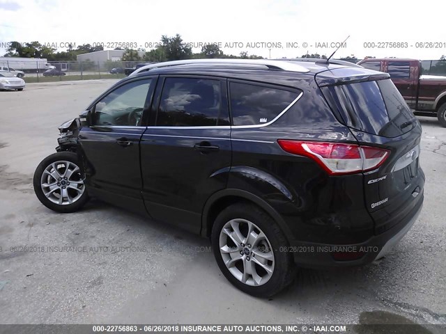 1FMCU0JX4FUC03323 - 2015 FORD ESCAPE TITANIUM BLACK photo 3