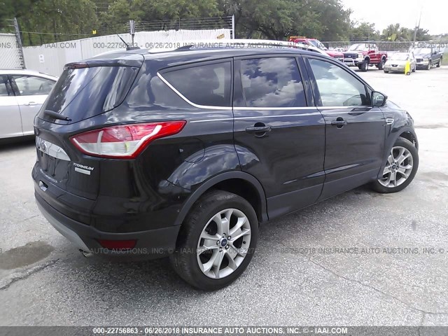 1FMCU0JX4FUC03323 - 2015 FORD ESCAPE TITANIUM BLACK photo 4