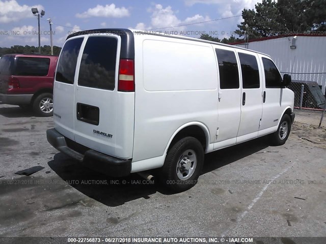 1GCGG25V061206464 - 2006 CHEVROLET EXPRESS G2500  WHITE photo 4