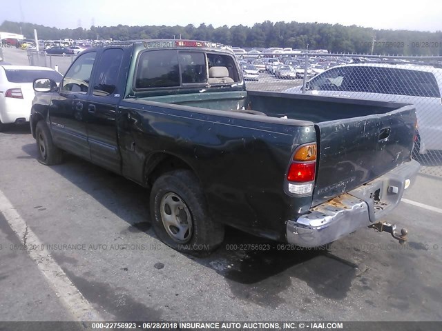 5TBRT34173S383870 - 2003 TOYOTA TUNDRA ACCESS CAB SR5 GREEN photo 3