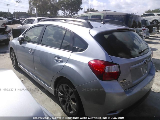 JF1GPAP68GH309047 - 2016 SUBARU IMPREZA SPORT PREMIUM SILVER photo 3