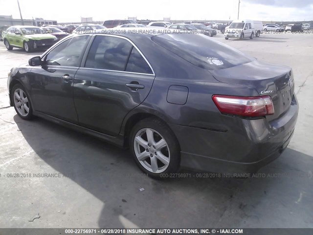 4T1BE46K49U298810 - 2009 TOYOTA CAMRY SE/LE/XLE GRAY photo 3