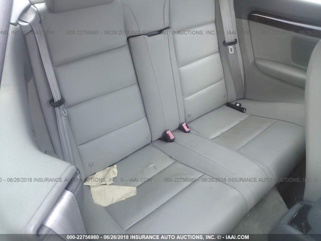 WAUDT48H76K009850 - 2006 AUDI A4 QUATTRO GRAY photo 8