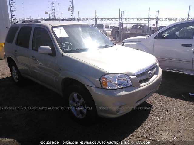 4F2CZ04195KM25296 - 2005 MAZDA TRIBUTE S GOLD photo 1