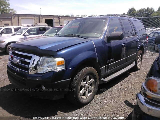 1FMFU16577LA99508 - 2007 FORD EXPEDITION XLT ლურჯი ფოტო 2
