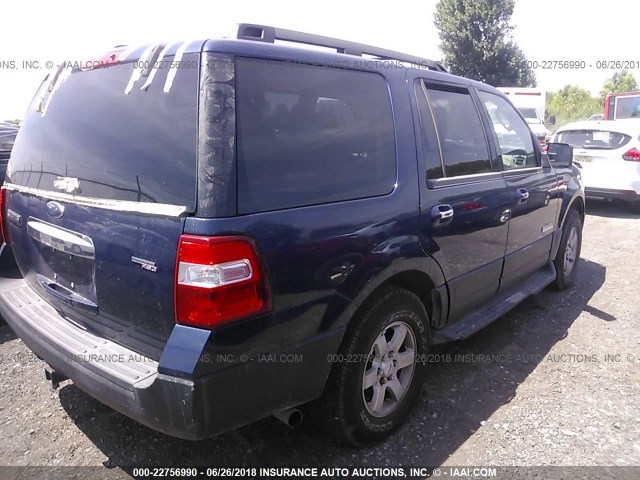 1FMFU16577LA99508 - 2007 FORD EXPEDITION XLT ლურჯი ფოტო 4