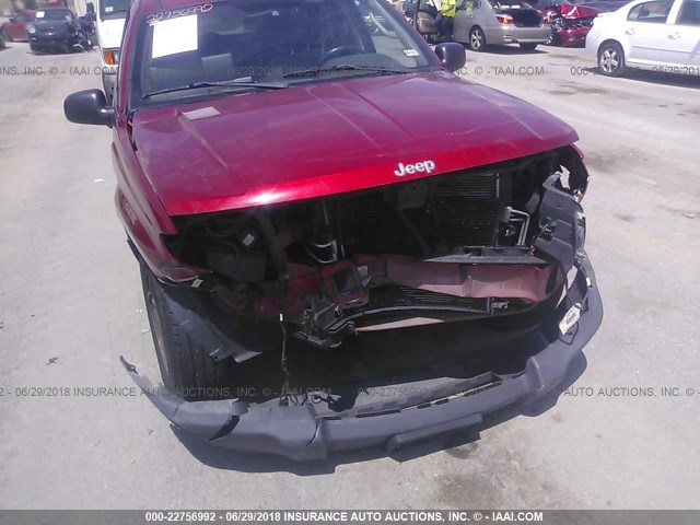 1J4GW48S84C354373 - 2004 JEEP GRAND CHEROKEE LAREDO/COLUMBIA/FREEDOM 红色 照片 6