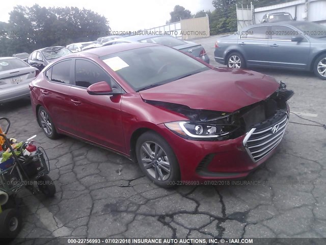 KMHD84LF1HU063089 - 2017 HYUNDAI ELANTRA SE/VALUE/LIMITED RED photo 1