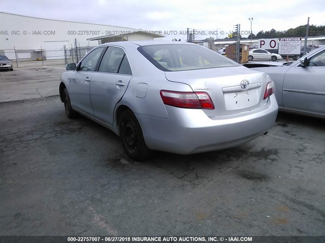 4T1BE46K38U259026 - 2008 TOYOTA CAMRY CE/LE/XLE/SE SILVER photo 3