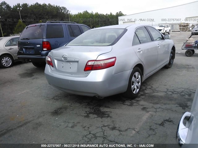 4T1BE46K38U259026 - 2008 TOYOTA CAMRY CE/LE/XLE/SE SILVER photo 4