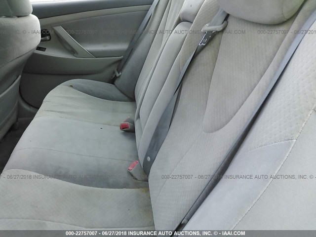 4T1BE46K38U259026 - 2008 TOYOTA CAMRY CE/LE/XLE/SE SILVER photo 8