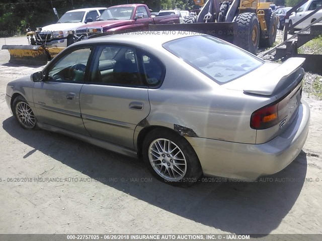 4S3BE656826207973 - 2002 SUBARU LEGACY GT LIMITED GOLD photo 3