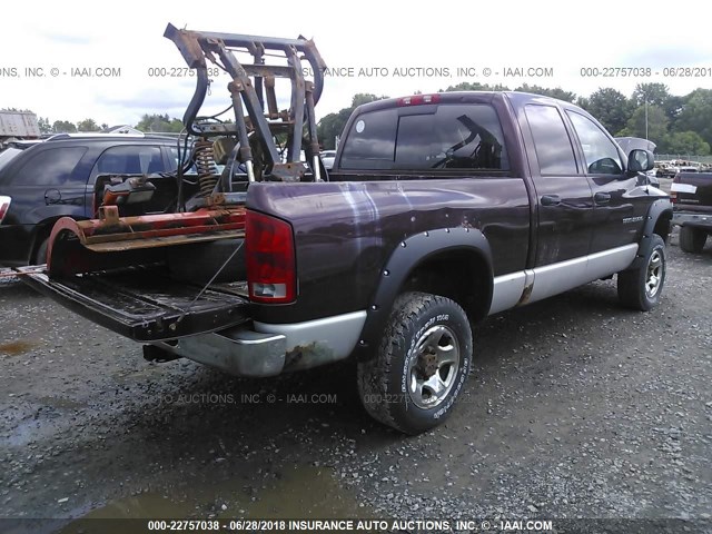 3D7KU28D74G136407 - 2004 DODGE RAM 2500 ST/SLT 勃艮第红 照片 4