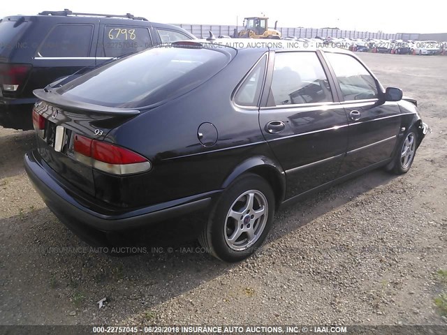 YS3DD55H212046705 - 2001 SAAB 9-3 BLACK photo 4