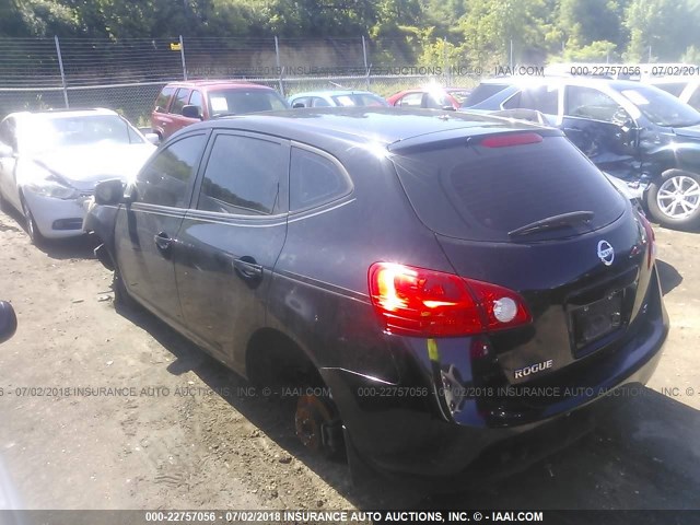 JN8AS58T59W326711 - 2009 NISSAN ROGUE S/SL BLACK photo 3