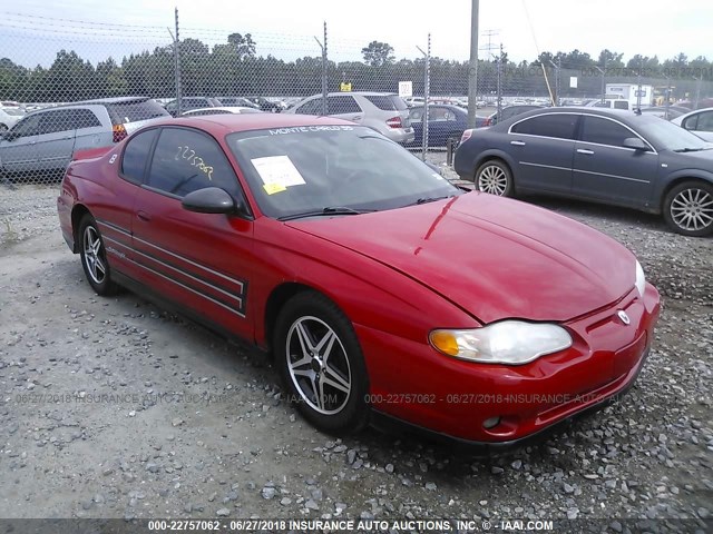 2G1WZ121949452206 - 2004 CHEVROLET MONTE CARLO SS SUPERCHARGED RED photo 1