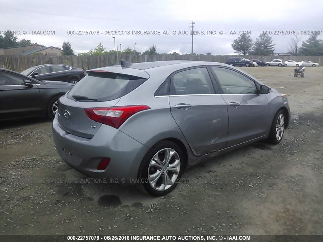 KMHD35LE6DU061330 - 2013 HYUNDAI ELANTRA GT GRAY photo 4