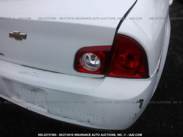 1G1ZB5E02CF149883 - 2012 CHEVROLET MALIBU LS WHITE photo 6