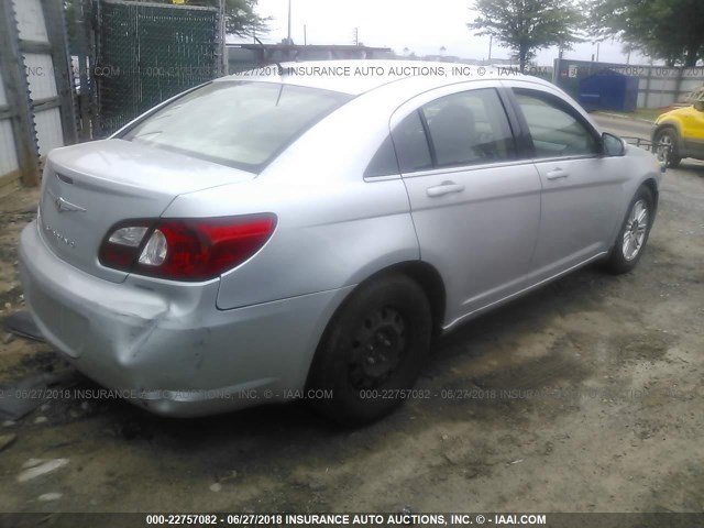 1C3LC56R87N526532 - 2007 CHRYSLER SEBRING TOURING SILVER photo 4