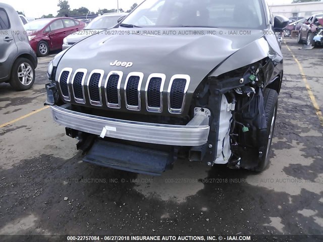 1C4PJLCB3EW221848 - 2014 JEEP CHEROKEE LATITUDE BROWN photo 6