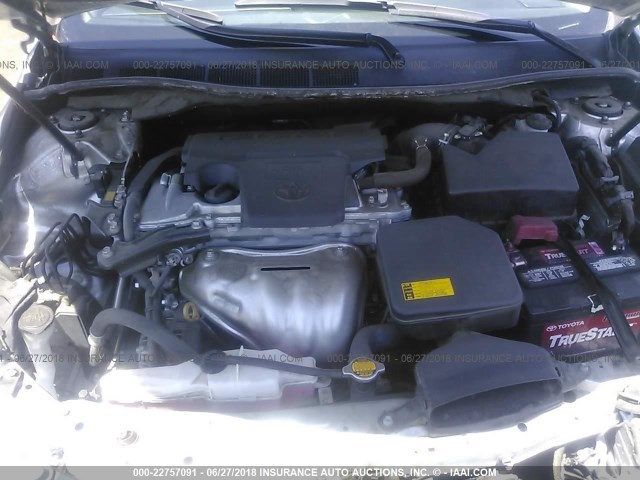 4T1BF1FK9FU037664 - 2015 TOYOTA CAMRY SILVER photo 10