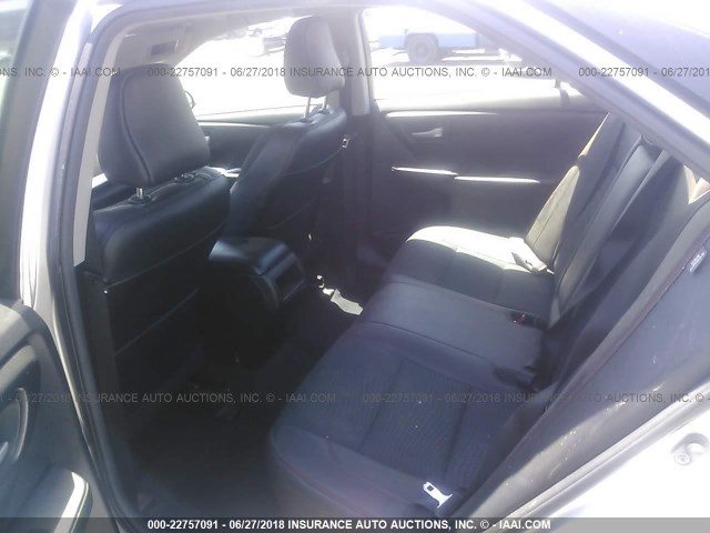 4T1BF1FK9FU037664 - 2015 TOYOTA CAMRY SILVER photo 8