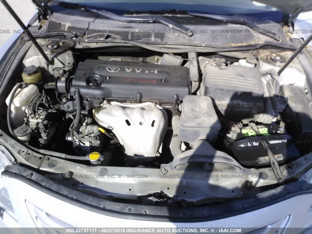 4T1BE46KX7U653363 - 2007 TOYOTA CAMRY NEW GENERAT CE/LE/XLE/SE SILVER photo 10