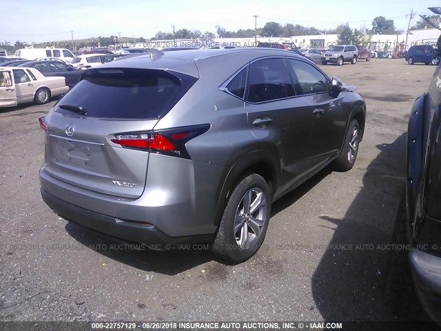 JTJBARBZ9H2099369 - 2017 LEXUS NX 200T/BASE/F SPORT GRAY photo 4